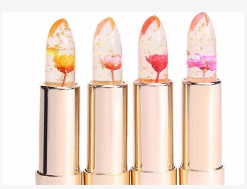 Kailijumei Transparent Flower Jelly Lipstick - Clear Lipstick With Rose Inside, transparent png