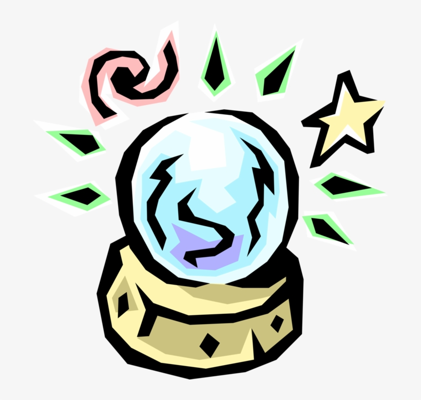 Vector Illustration Of Crystal Ball Orbuculum Glass - Future Of Satellite Communications, transparent png