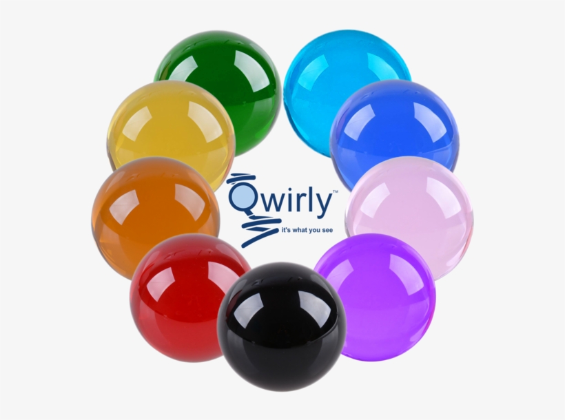 Qwirly Multipurpose Glass Gazing Ball - Plastic, transparent png