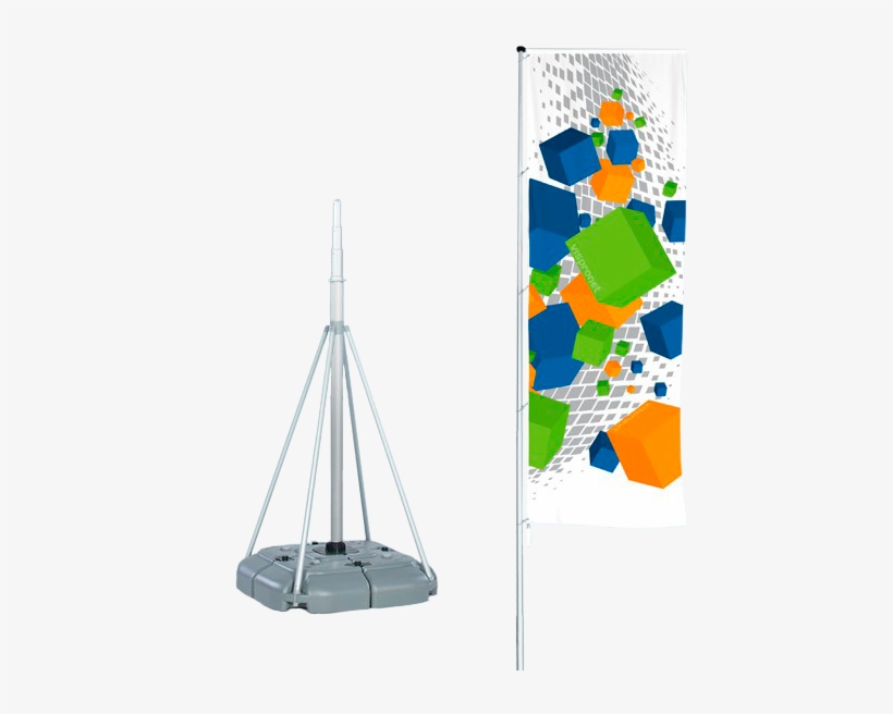 Water Base Flag Pole, transparent png