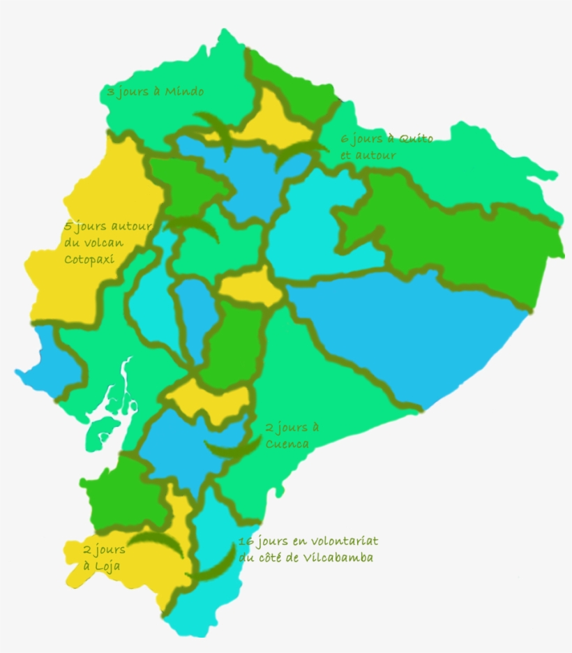 First Of All, Here Is Our Route - Ver Mapa Del Ecuador, transparent png