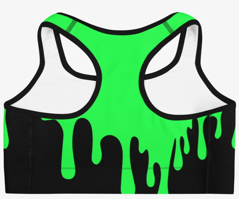 Load Image Into Gallery Viewer, Green Slime Sports - Bra, transparent png