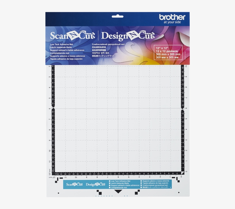Low Tack Adhesive Mat 12"x12" - Brother Scan And Cut Mat, transparent png