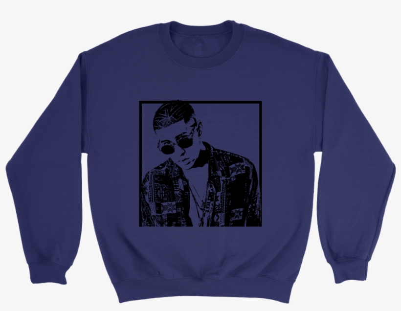 Reggaeton Icon Graphic Crewneck Featuring Bad Bunny - Crew Neck, transparent png