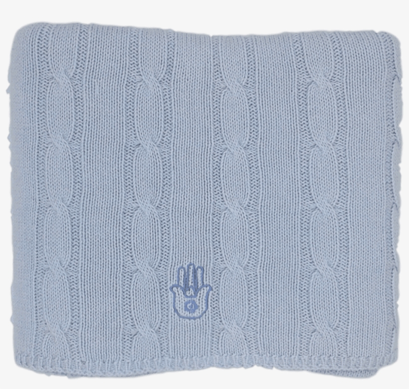 Cable Hamsa Blanket - Wool, transparent png