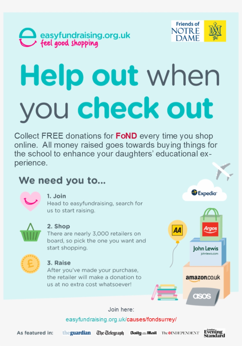 Fond Is The Friendly, Fundraising Face Of Notre Dame - Easy Fundraising Flyer, transparent png