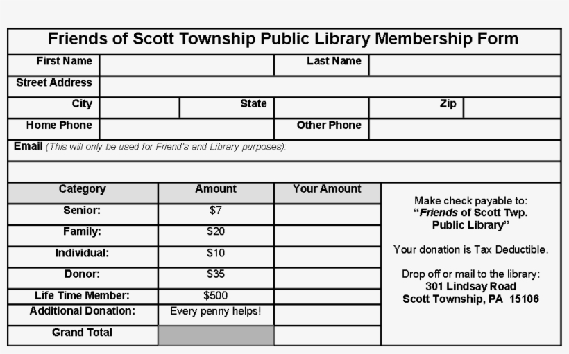 Fol Membership Form - Number, transparent png