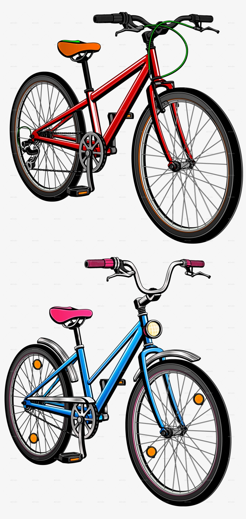 2 City Bicycles - Mountain Bike, transparent png