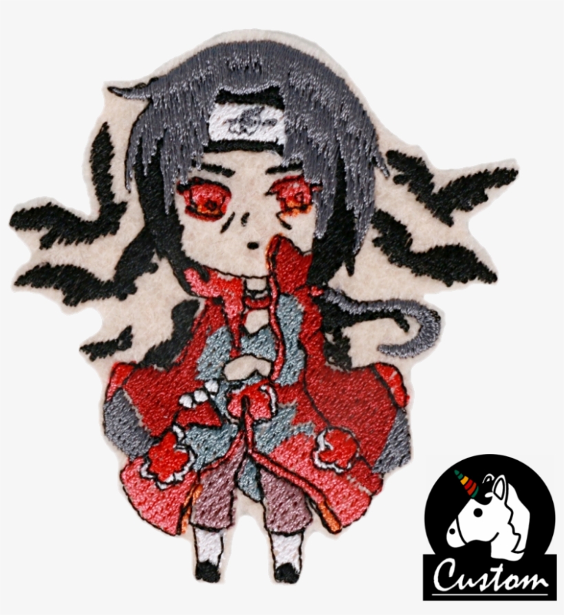 Custom Patch Itachi Uchiha - Cartoon, transparent png
