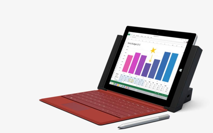 Surface 3 With Dock - Surface 3 Docking Station, transparent png