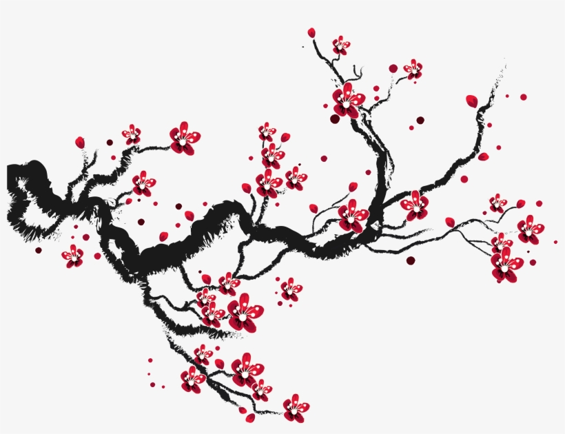 Blossoms Transprent Png Free - Cherry Blossoms Drawing Tree, transparent png