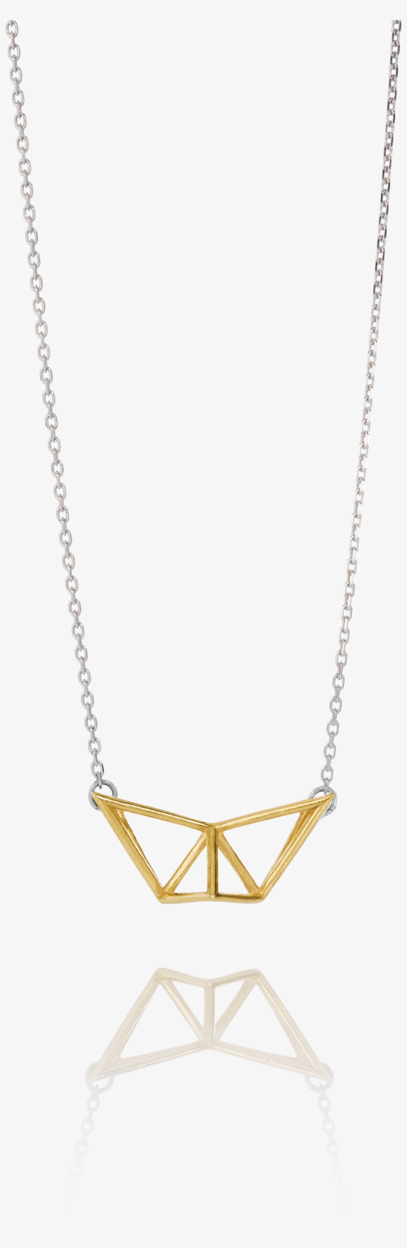 Gold Plated Silver Pendant On 45cm, 55cm Or 80cm Silver - Necklace, transparent png