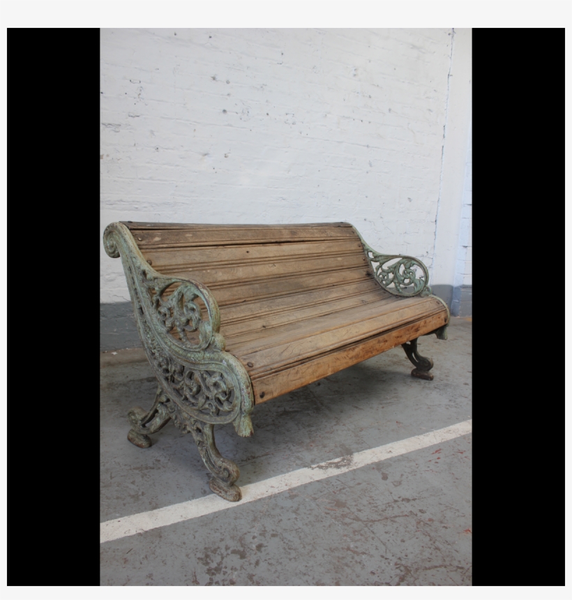 0012003 Light Wooden Park Bench X1 - Bench, transparent png