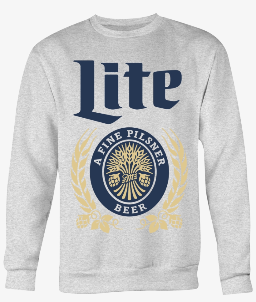 Miller Lite Sweatshirt Hoodie Long Sleeve T-shirt Miller - Miller Lite Sweatshirt, transparent png