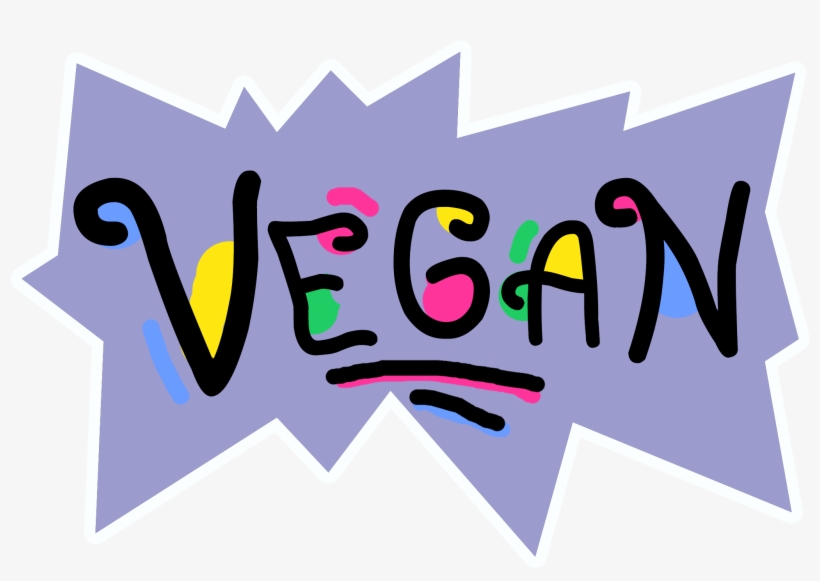 Cute Vegan Print In Rugrats Style - Graphic Design, transparent png