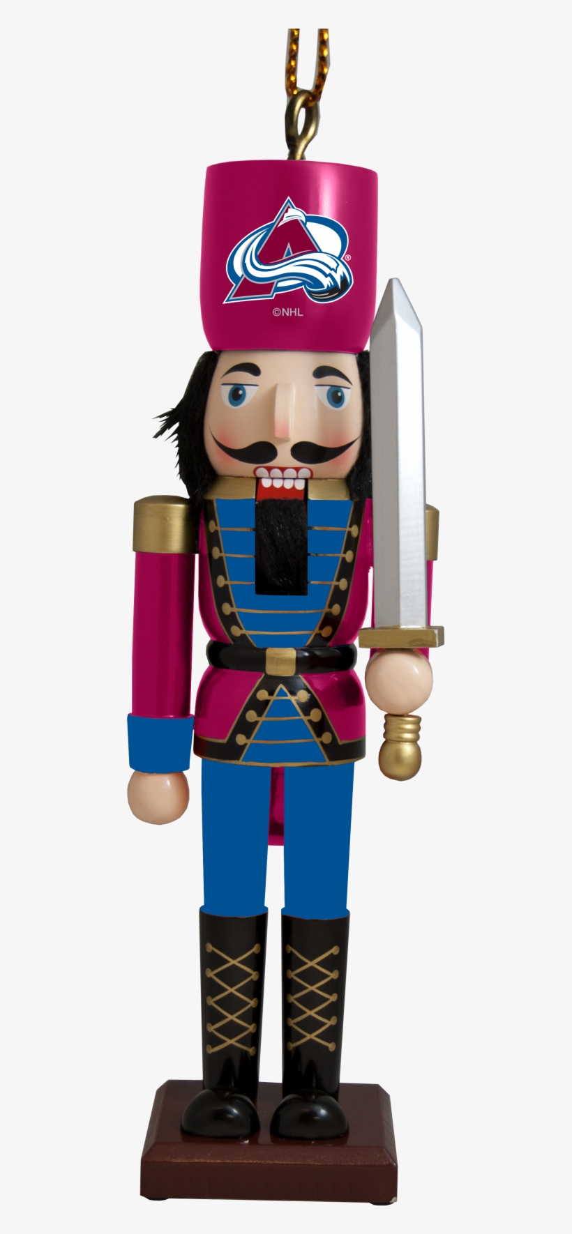 Colorado Avalanche Nutcracker Ornament - Miami Dolphins Nutcracker, transparent png