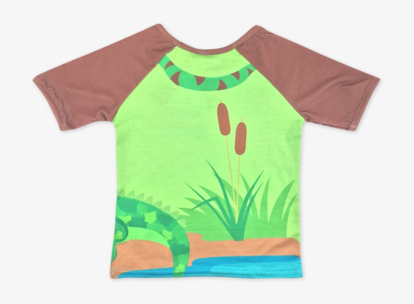 Under The Sea Alligator Kids Tshirt - Illustration, transparent png