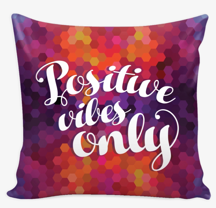 Clip Art Library Library Positive Vibes Only Hexagon - Colorful Background With Quotes, transparent png