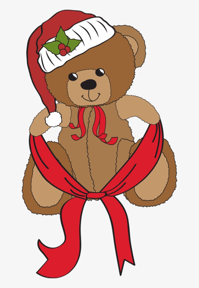 Cute Teddy Bears Dressed For Christmas - Stock Photography, transparent png