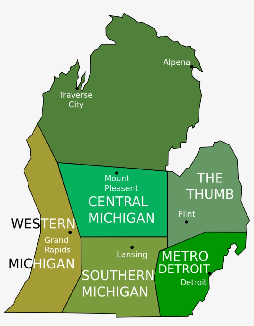 File Michigan Regions Svg Map 828x1024 PNG Download PNGkit