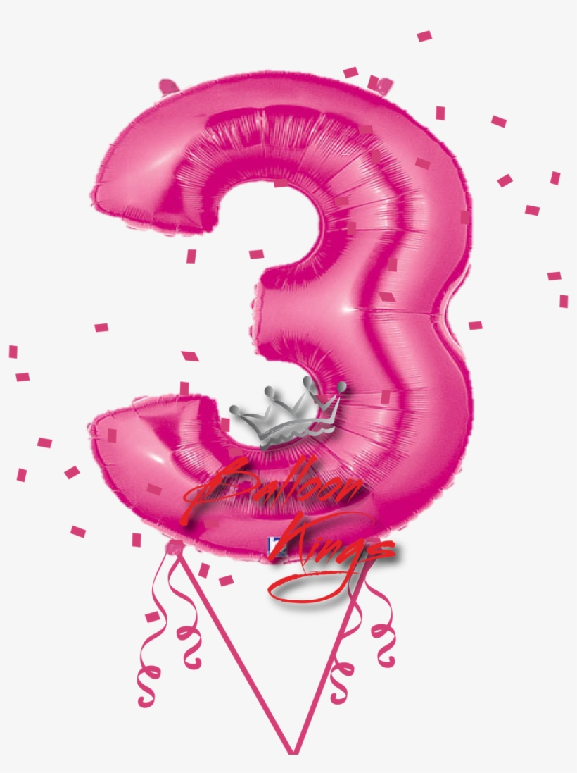 Pink Number - Balloon Number 23 Pink, transparent png