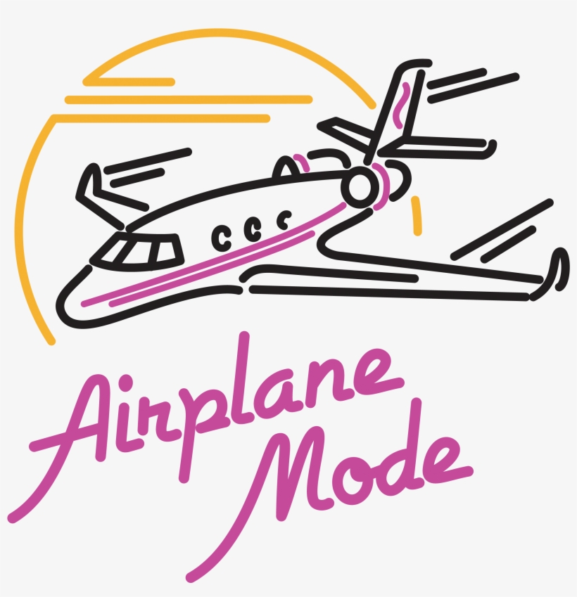 Airplane Mode Font, transparent png