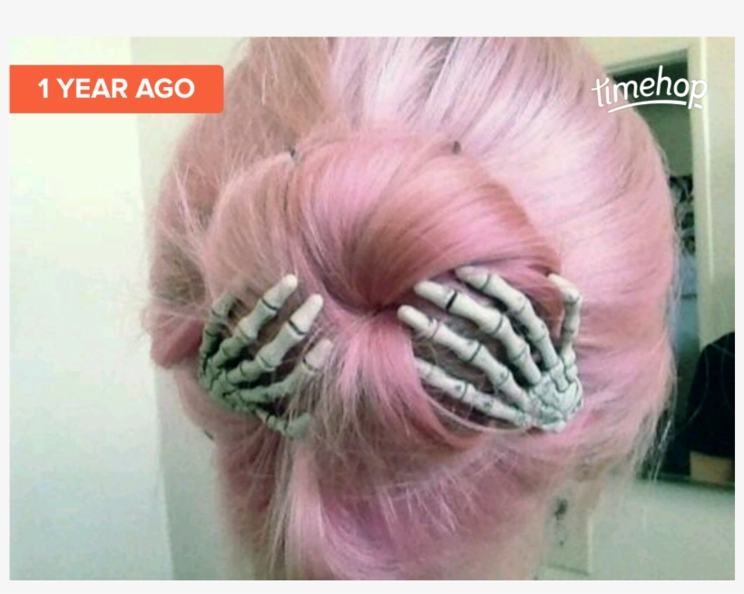 Skeleton Hand Hair Clips, transparent png