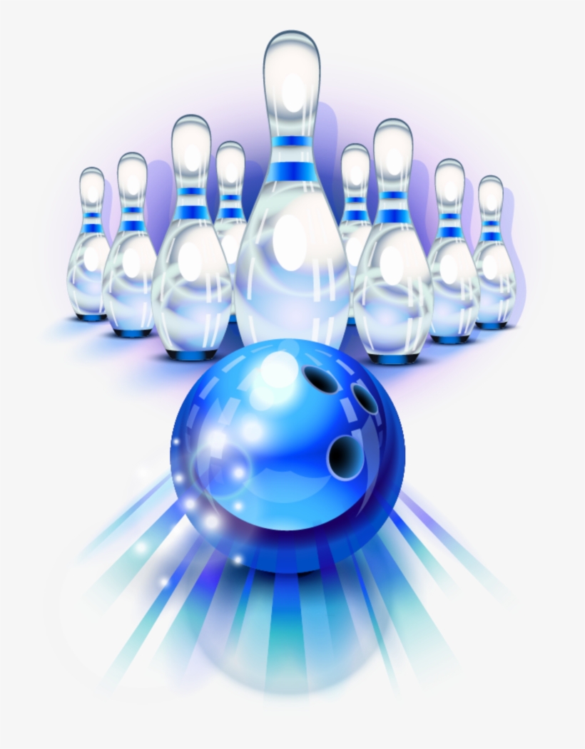 Bowling Vector Free, transparent png