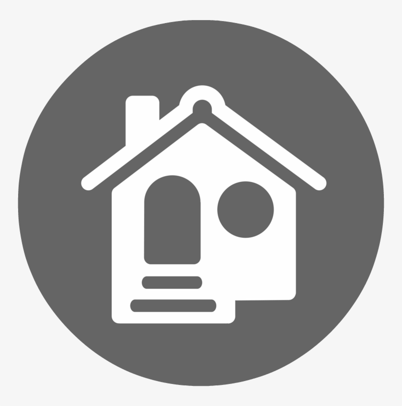 Real Estate Icon Round - Real Estate, transparent png