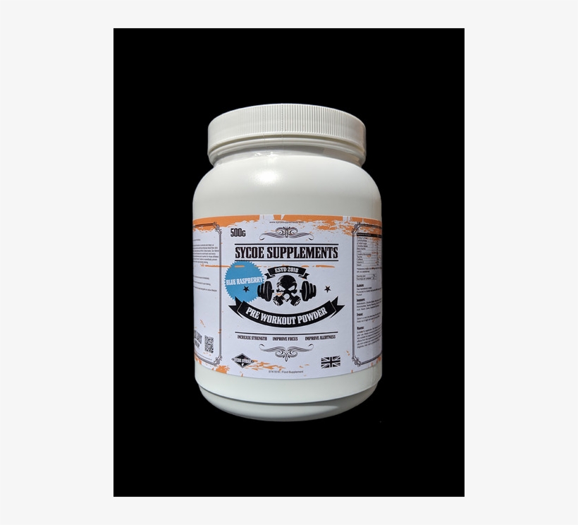 Sycoe Strike Blue Raspberry Pre Workout Powder In White - Fungus, transparent png
