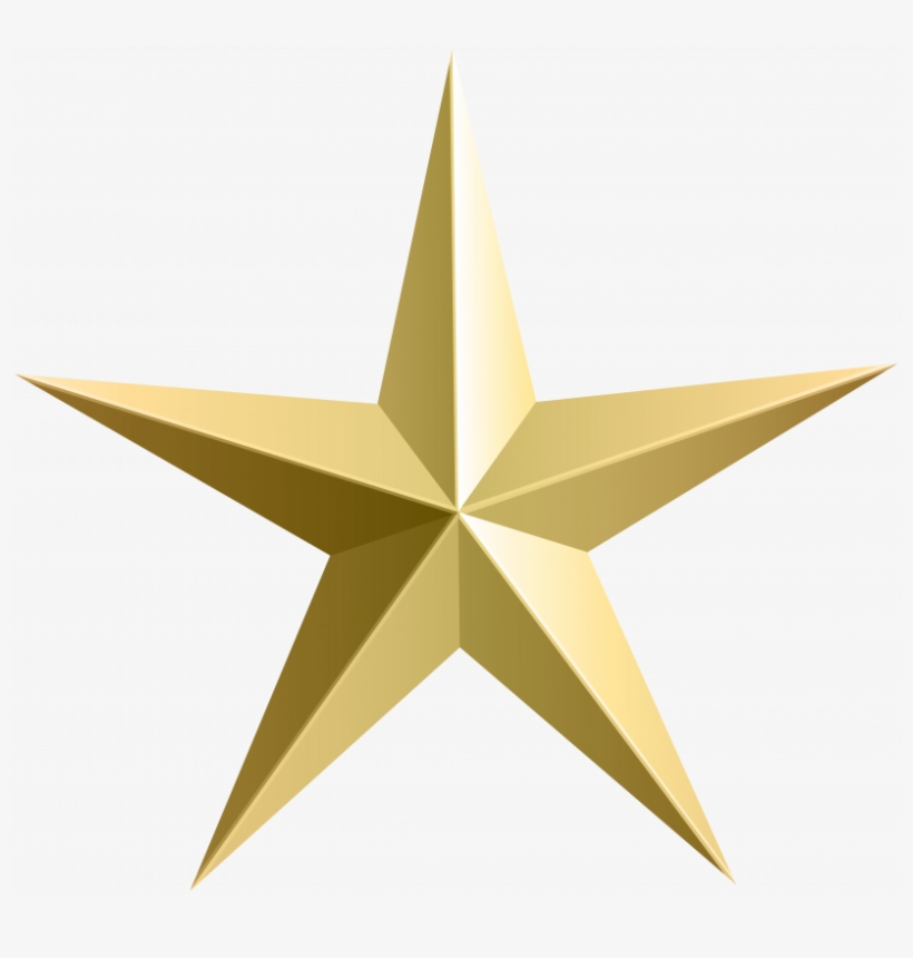 Gold Star Transparent Background, transparent png