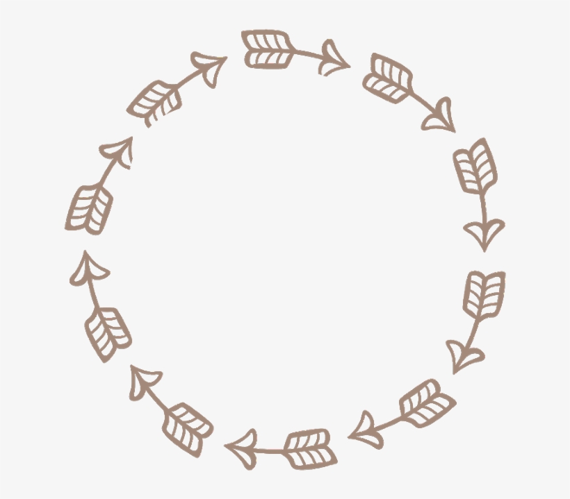 Arrows Wreath Round Circle Frame Border Decor Decoratio - Timeline Of Conception, transparent png
