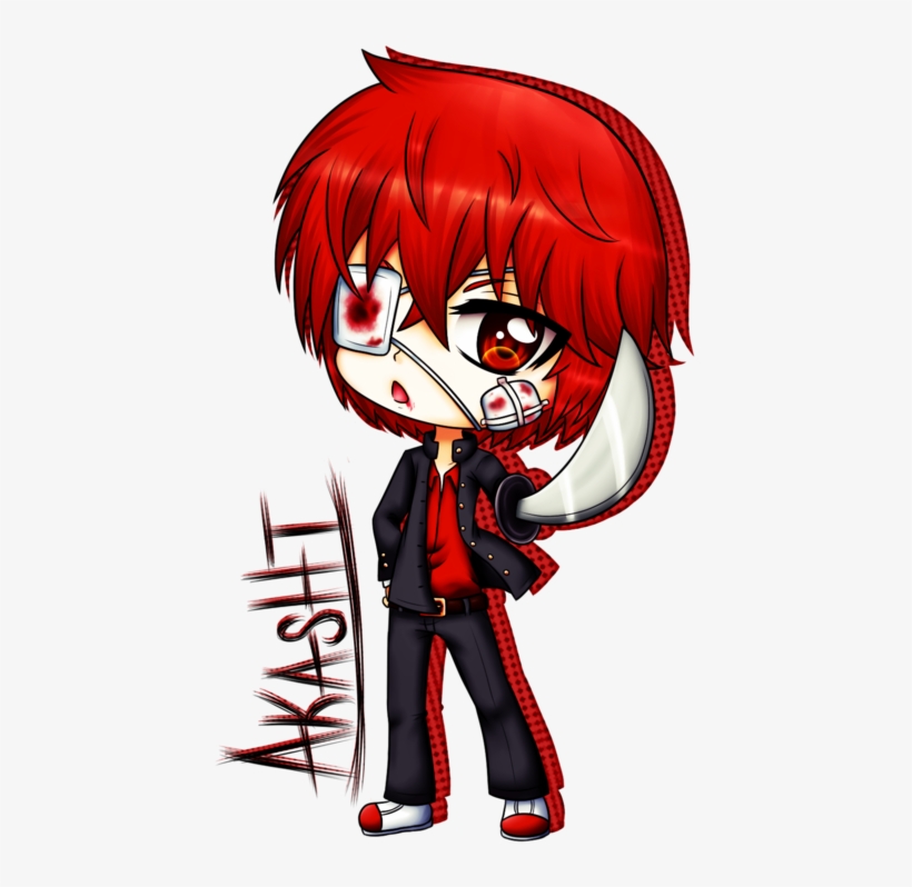 Red Anime Chibi, transparent png