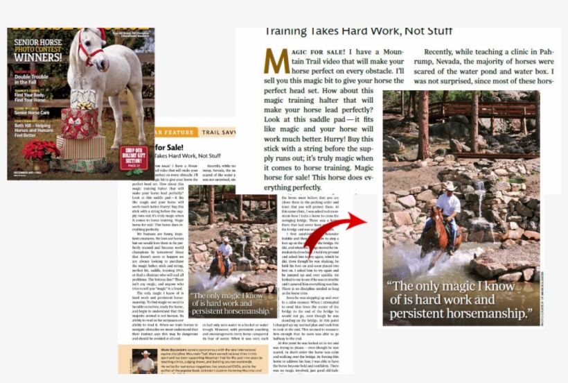 Training Takes Hard Work, Not Stuff By Mark Bolender - Newspaper, transparent png