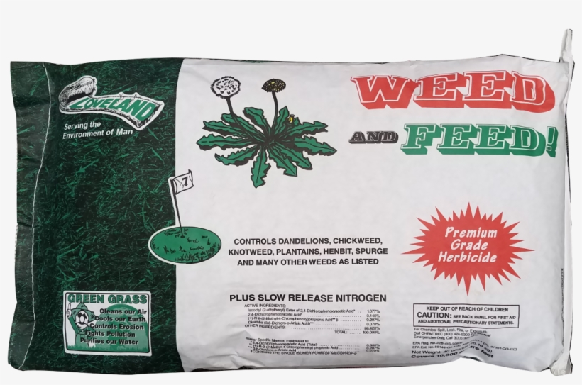 Loveland Weed And Feed Broadleaf Weed Killer, transparent png