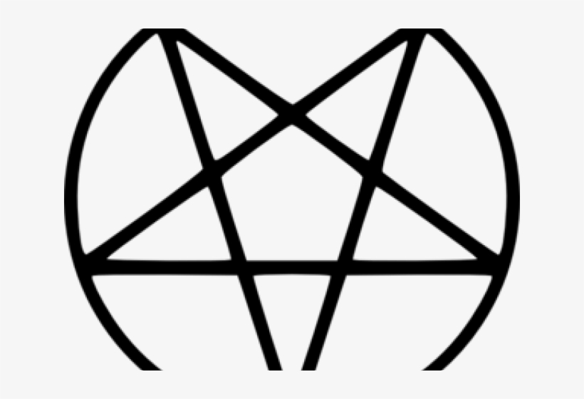 Pentagram Clipart Supernatural - Satanic Pentagram, transparent png