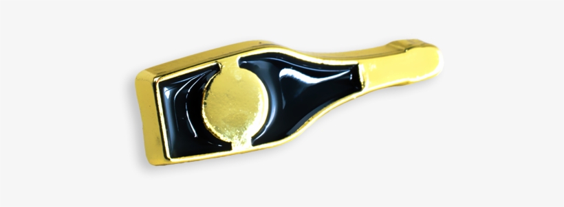 'champagne' Pin - Brass, transparent png
