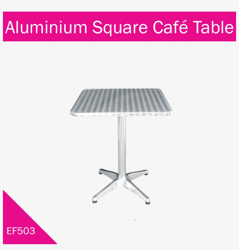 Aluminium Square Table - Mesa Cuadrada En Acero Inoxidable, transparent png