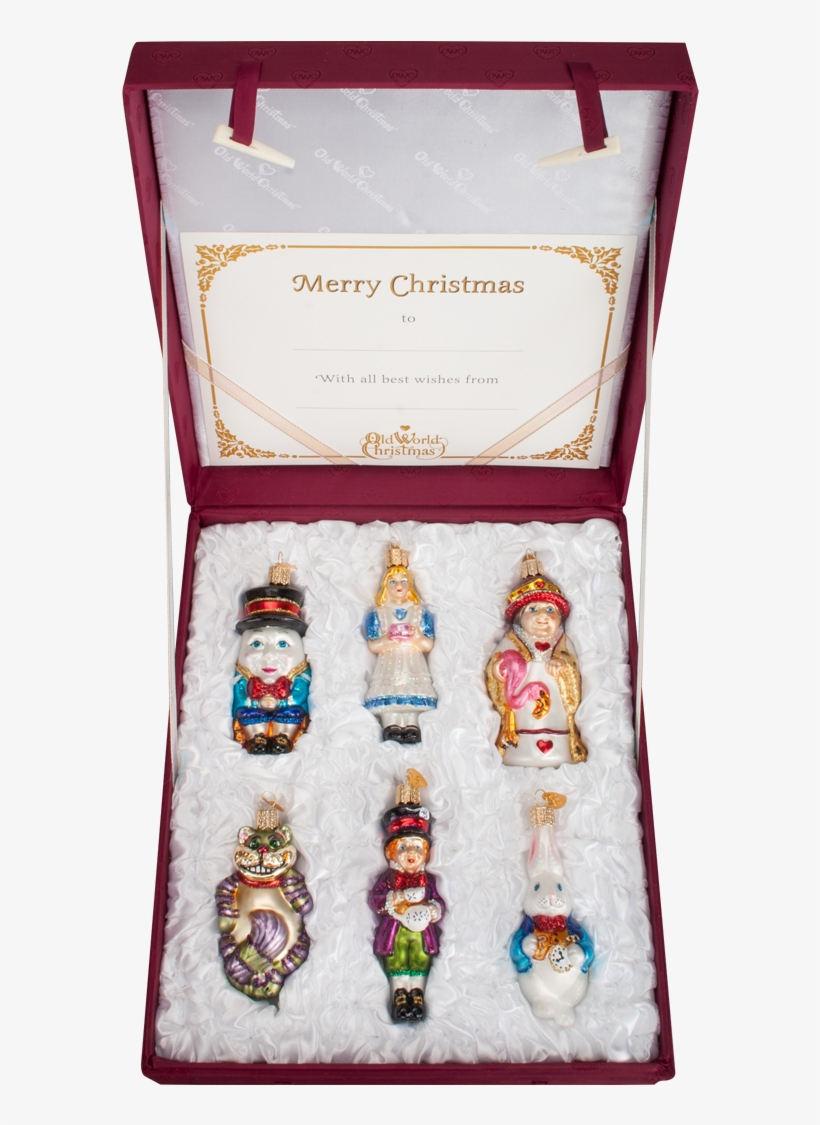 Old World Christmas Alice In Wonderland Glass Christmas - Box, transparent png