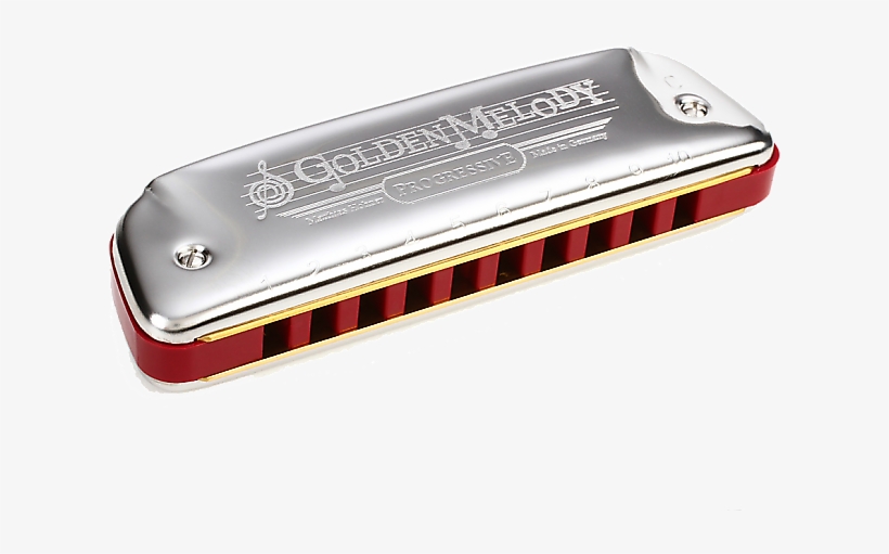 Hohner Golden Melody Key A Harmonica - Harmonica, transparent png