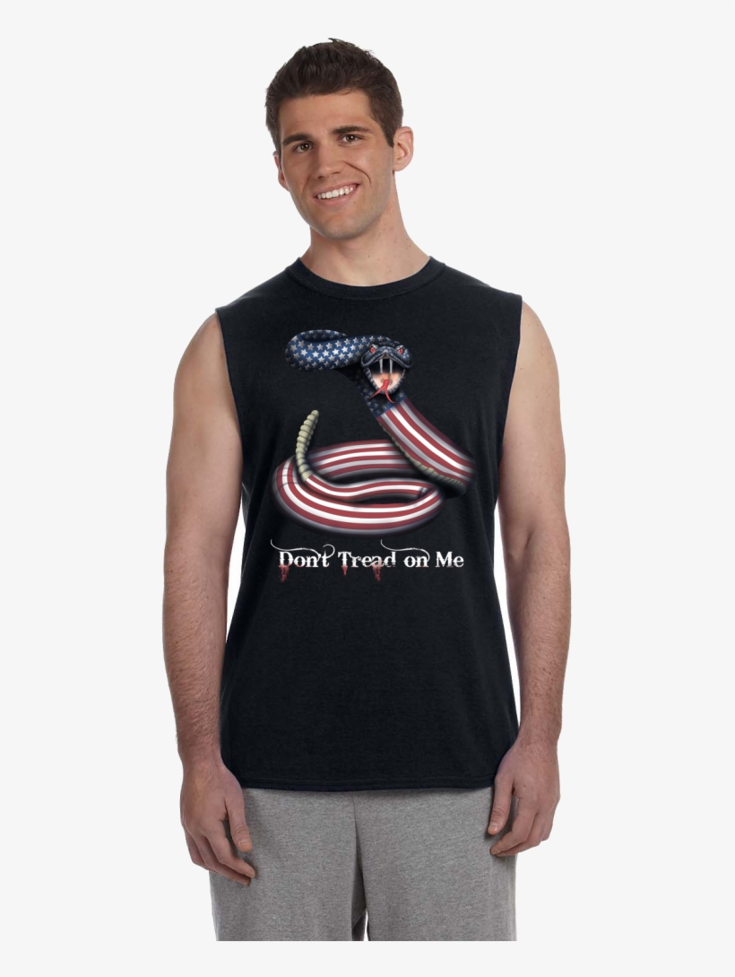 Don't Tread On Me Muscle Shirt - Shirt, transparent png