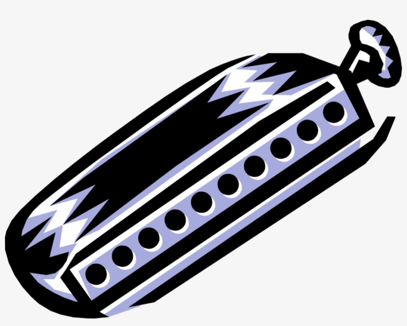 Vector Illustration Of Harmonica Mouth Organ Free Reed, transparent png