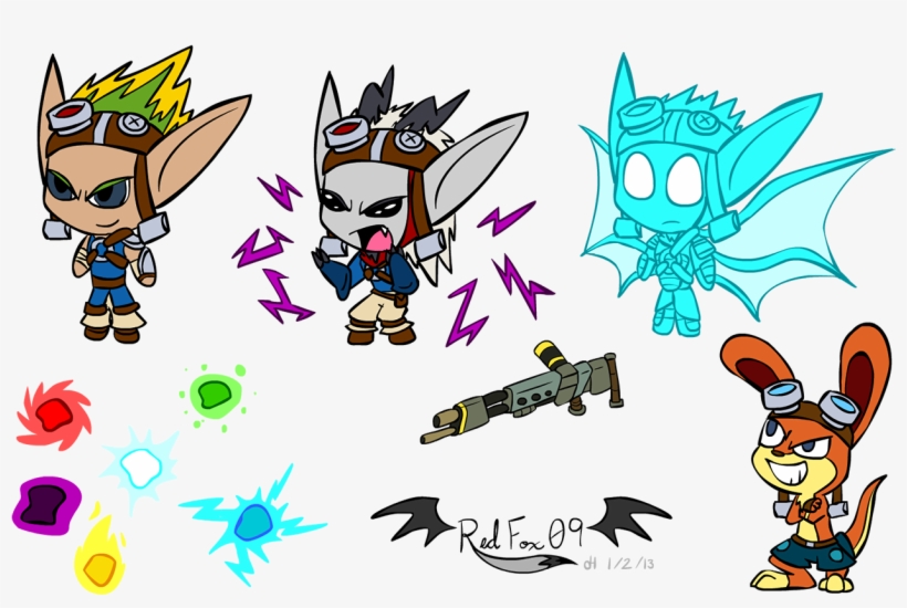 Jak And Daxter Chibis - Jak The Lost Frontier Art, transparent png