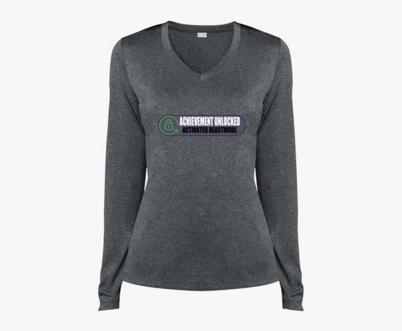 Beastmode Lst360ls Sport Tek Ladies' Ls Heather Dri - Shirt, transparent png