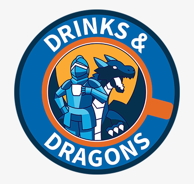 Drinks & Dragons - Emblem, transparent png