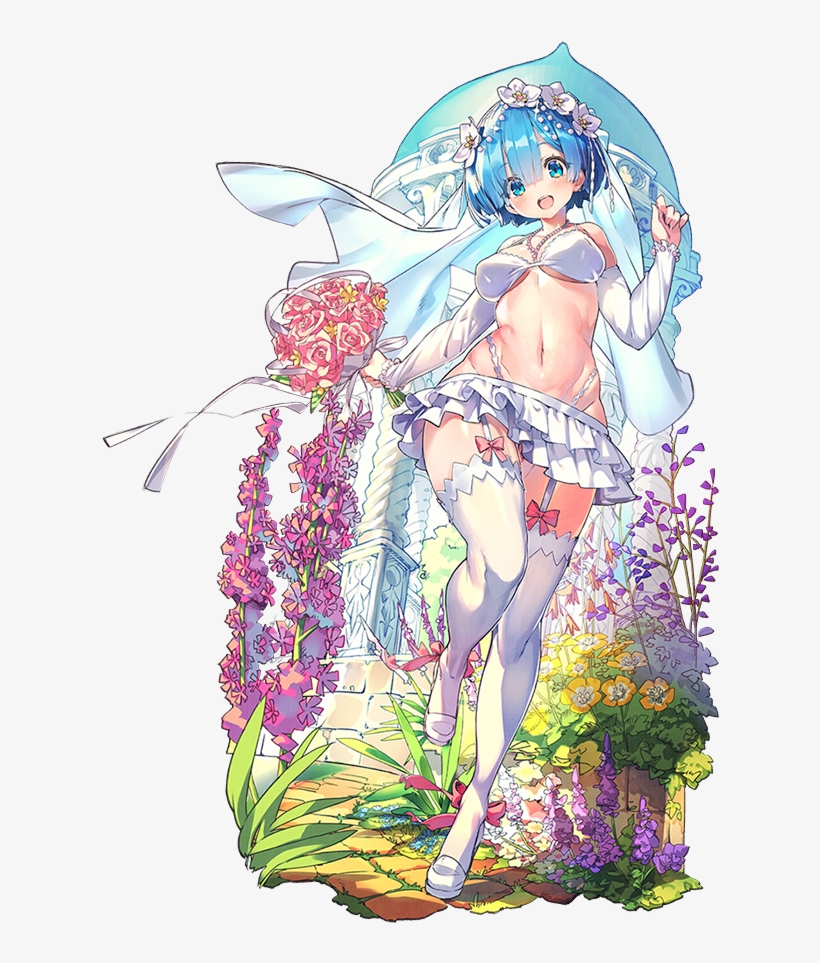 Media[media] Rem In A Wedding Dress - Last Period X Re Zero, transparent png