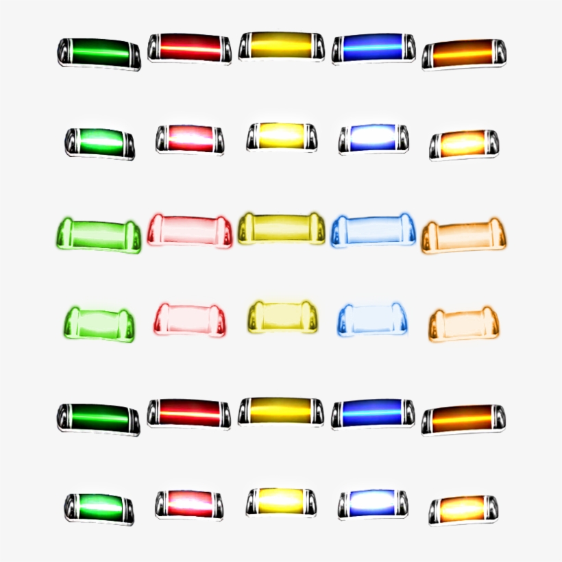 Rock Band 2 Glowing, High Contrast, Colored Star Power - Frets On Fire Notes, transparent png