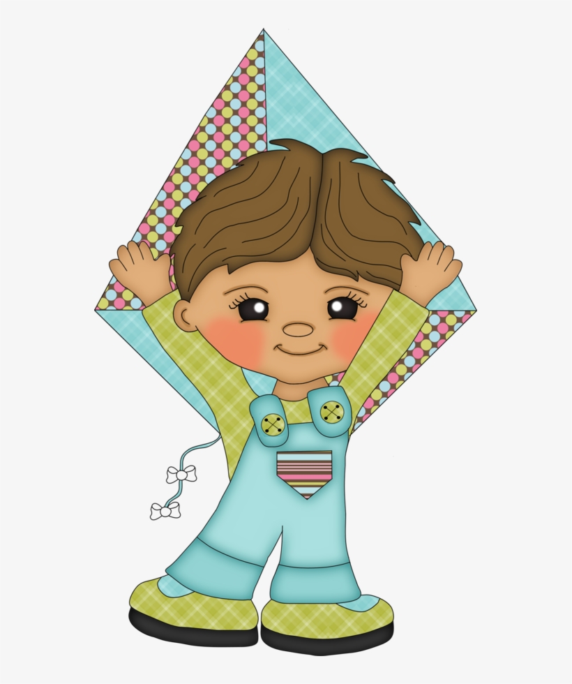 Cataventos Pipas Scrappin Doodles Clip Art Pinterest - Menino Com Pipa Png, transparent png