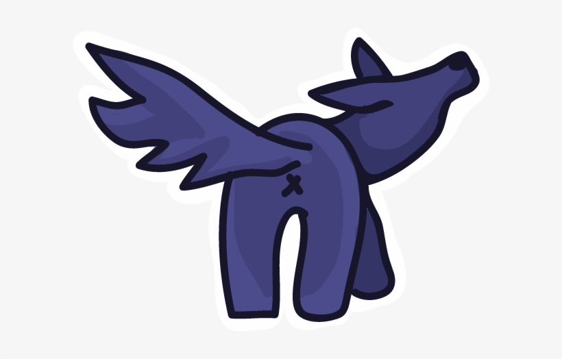 Wolf Butt - Cartoon, transparent png