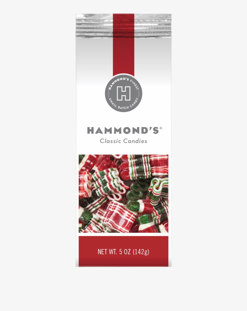 Christmas Mini Ribbon Candy Gift Bag - Hammonds Peppermint Puffs, transparent png